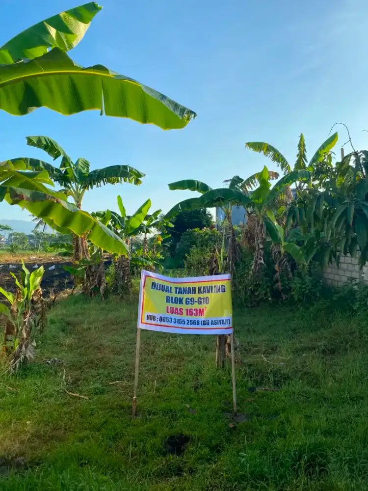 Dijual tanah kavling LT 163M²