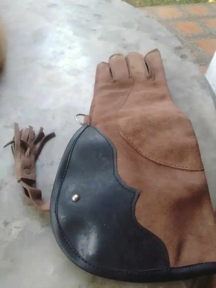 Sarung tangan kulit asli untuk parrot