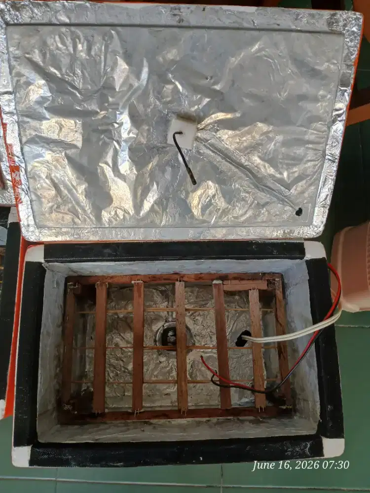 Box styroform pengering/penghangat/penetas telur serbaguna