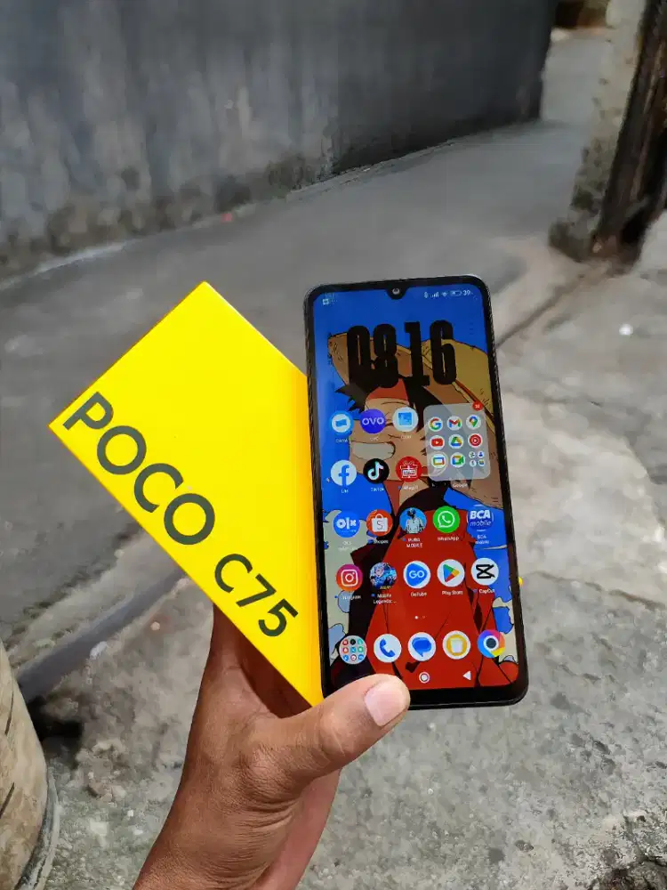 Poco c75 mulus fulset Ram 8/256gb siap pakai