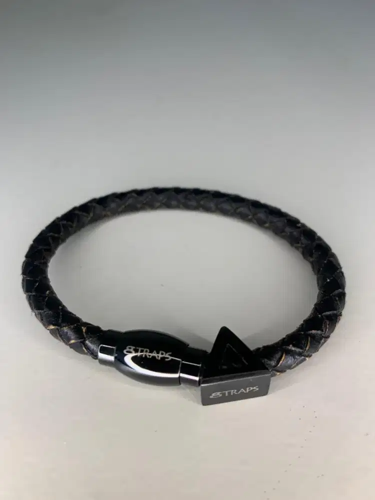 Gelang Kulit dan batu unisex