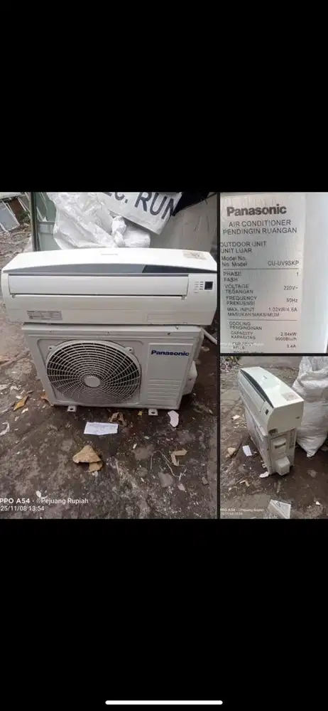 Terima AC rusak, mati, rombeng, normal