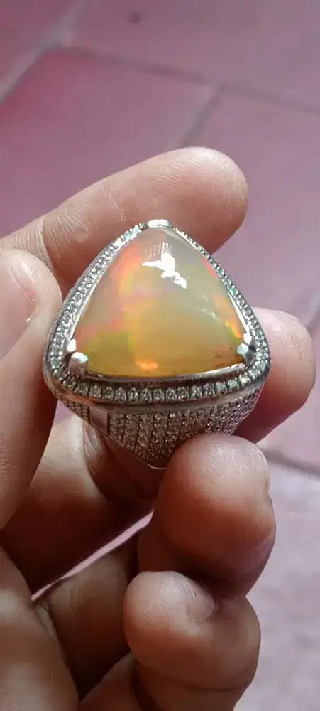 Batu kalimaya Ring perak (HM)