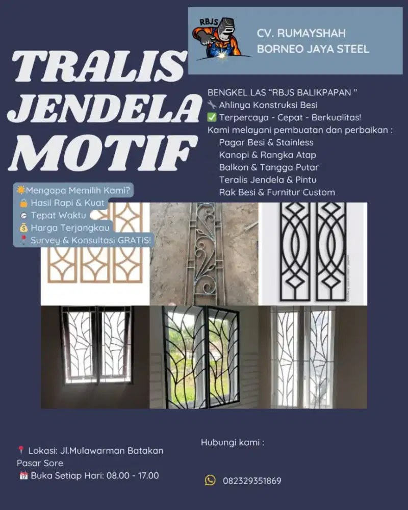 TRALIS JENDELA BERMODEL