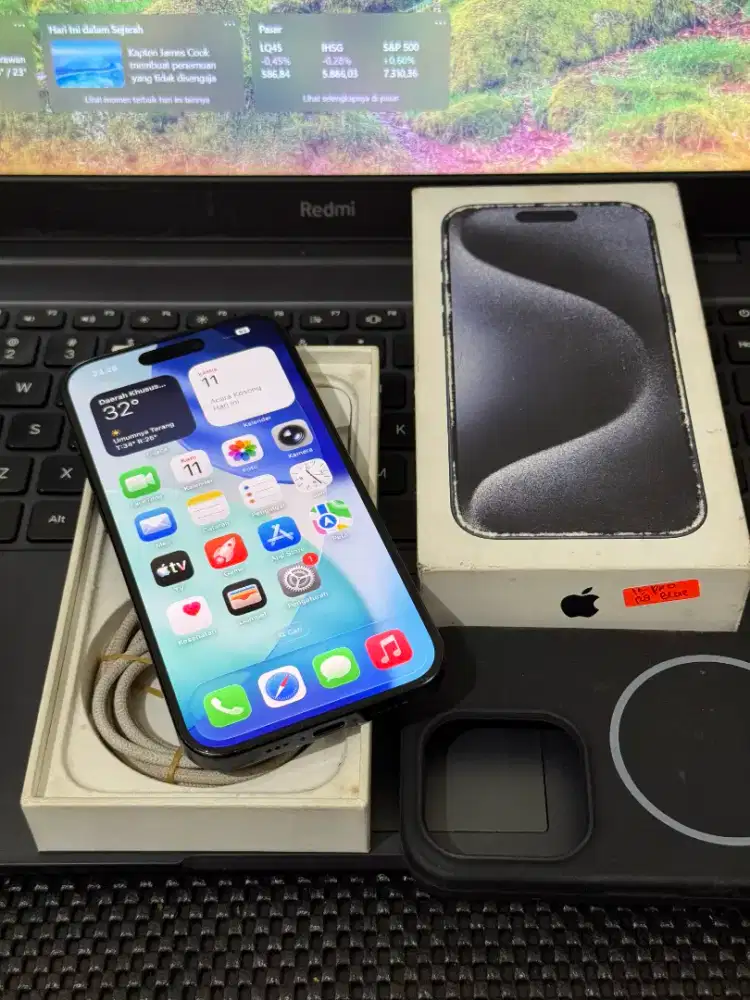 Iphone 15 Pro 128 Resmi Mulus Fullset Original