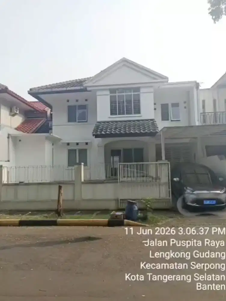 Rumah dijual, Cluster Pupita Loka, sektor 11 BSD Tangsel