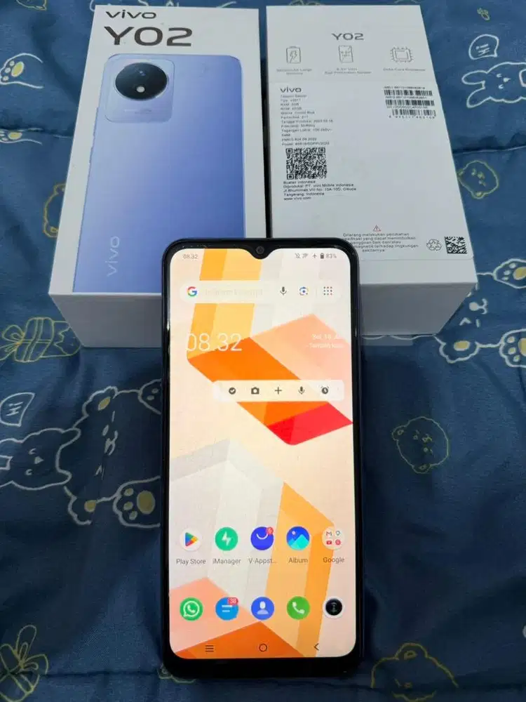Dijual HP Vivo Y02 Orchid Blue 3/32GB