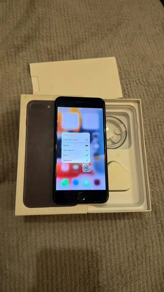 Iphone 7 Plus 128GB Black Terdaftar Lengkap