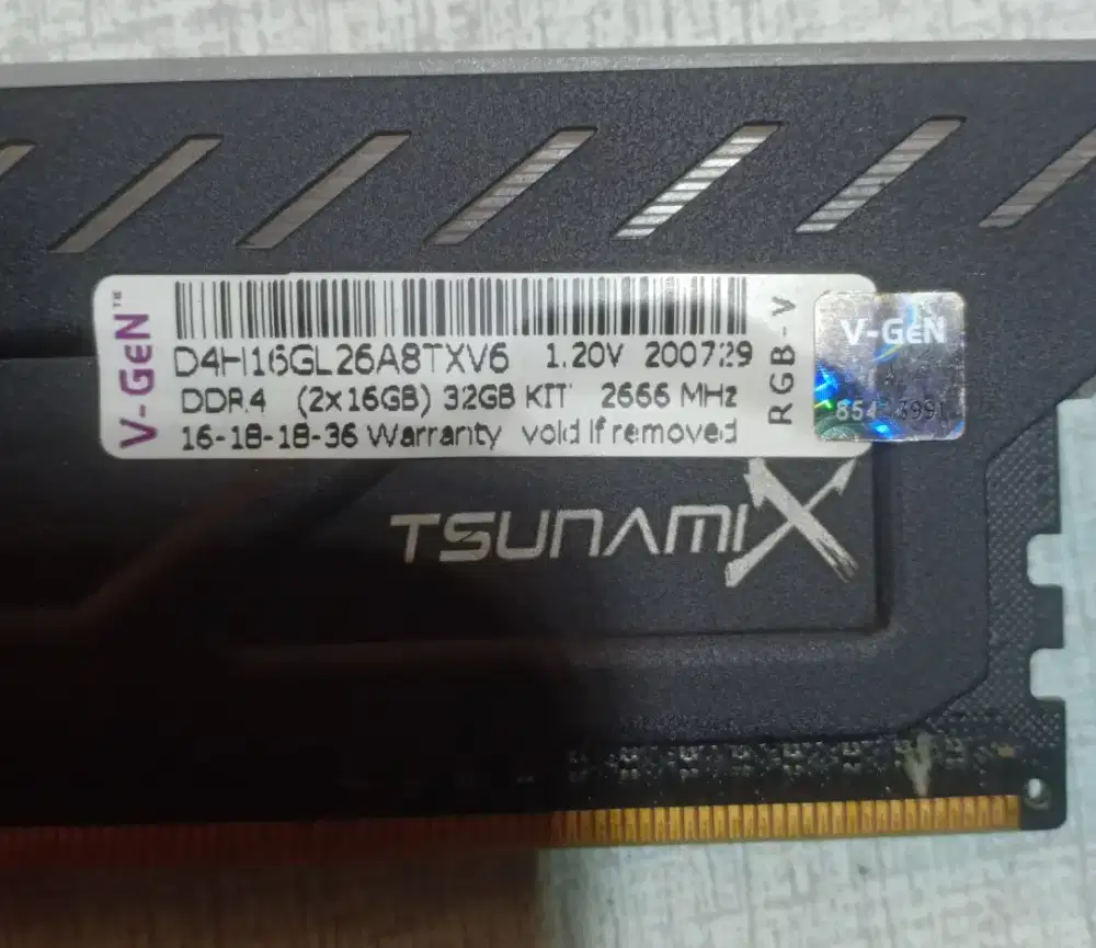 Memory ram merk V-gen 32gb