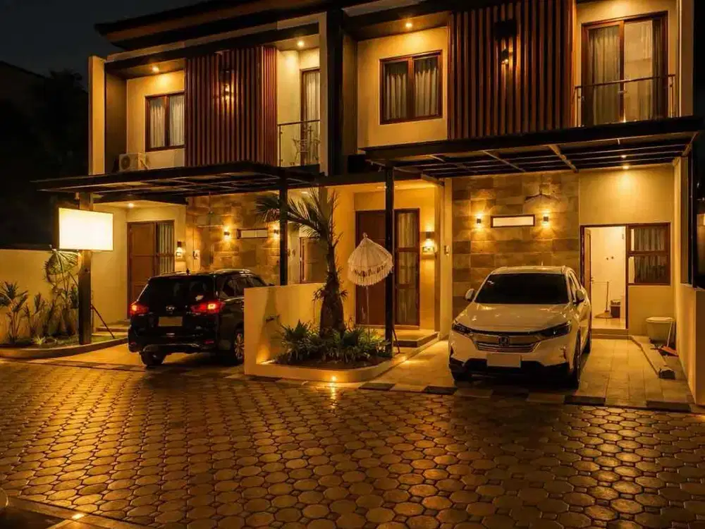 kontrakan rumah / villa  mewah 2 lantai Furnished  tinggal bawa koper