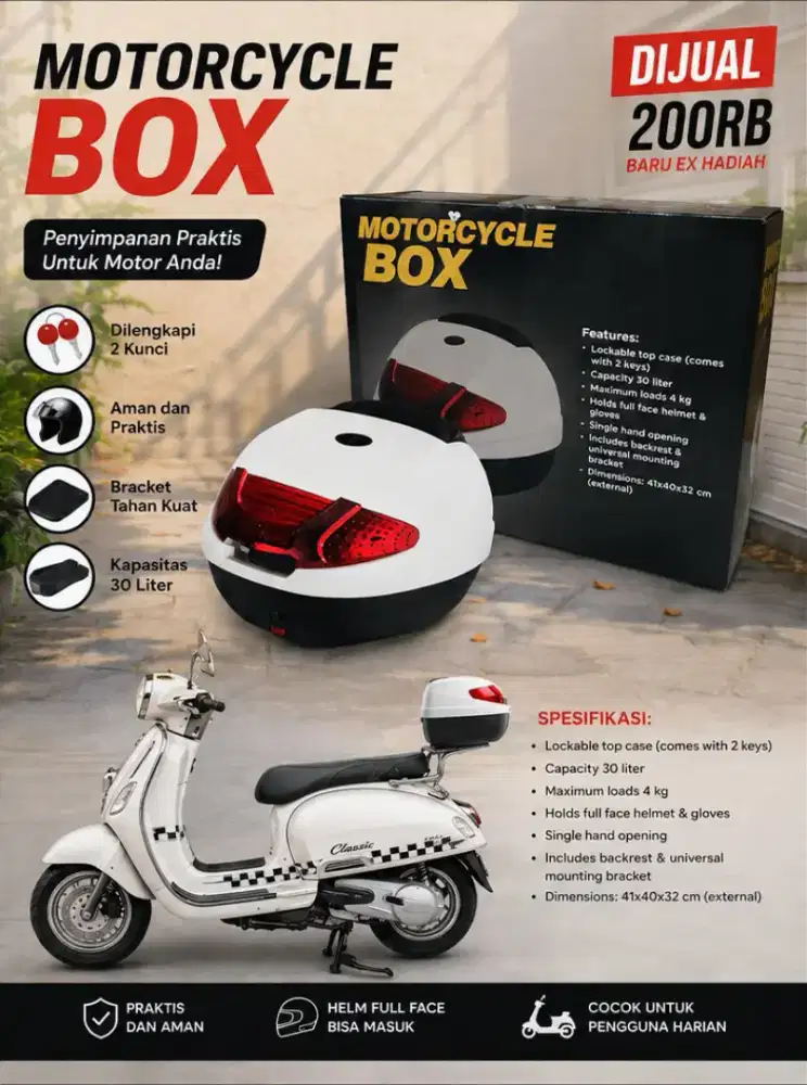Box Motor 30 liter