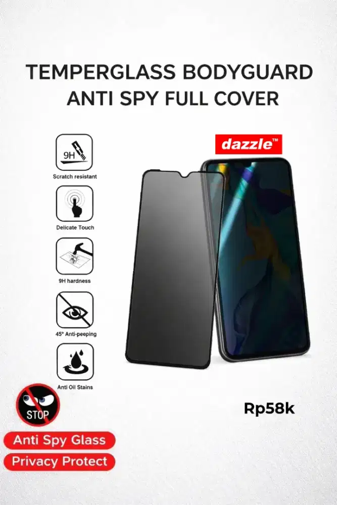 Temperglass Bodyguard Anti Spy Glossy