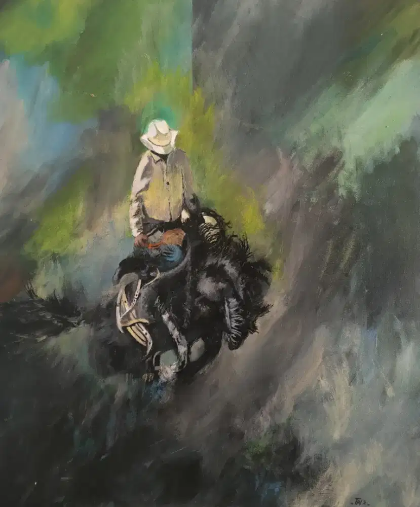 Lukisan acrylic