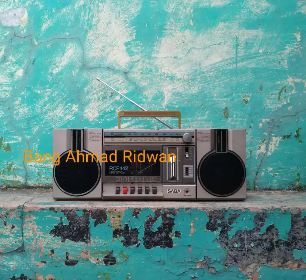 SABA FM radio tape compo kaset pita antik jadul kuno klasik boombox