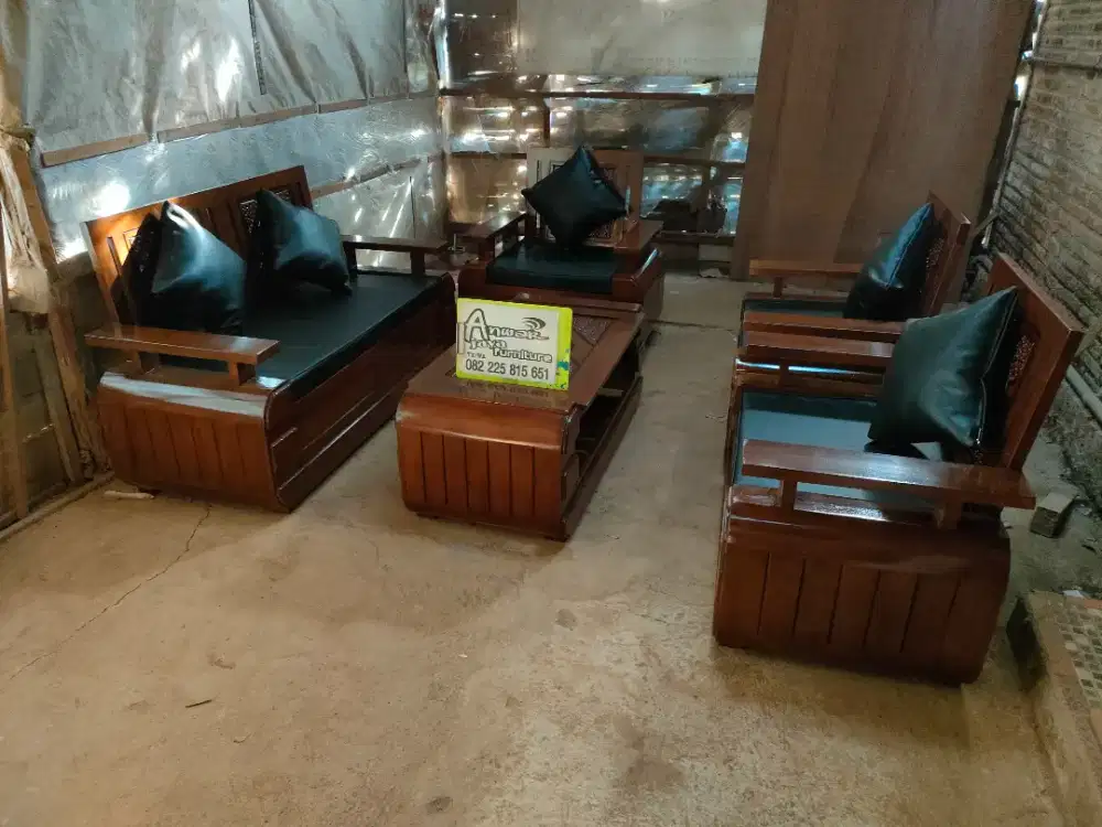 Kursi tamu minimalis set matras bantal