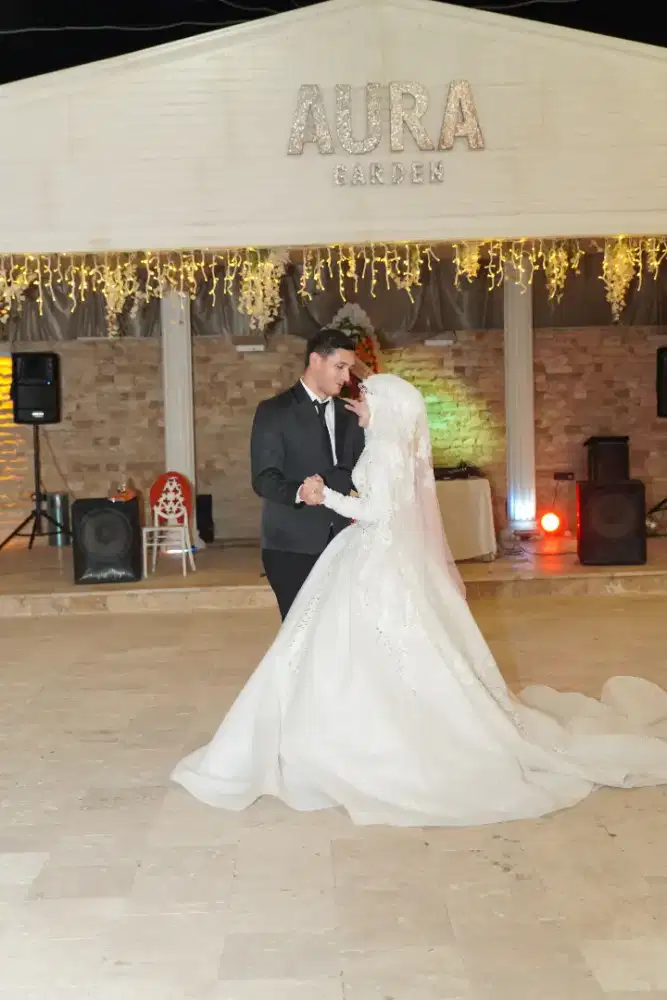Elegant Turkish Wedding Dress (Gaun Pengantin) - Premium Quality