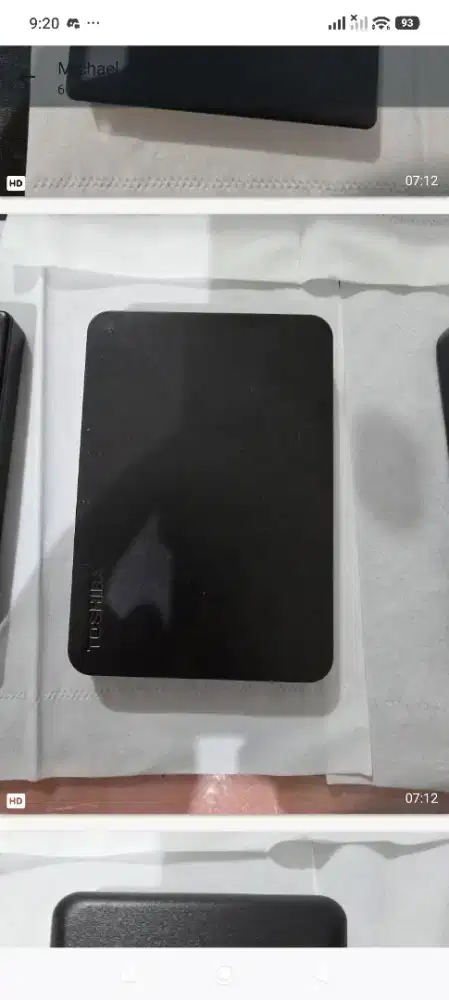 Hardisk External Toshiba 1TB Portable USB - Second Mulus Murah