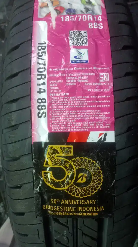 Jual ban Bridgestone Tecno baru ukuran 185/70/14