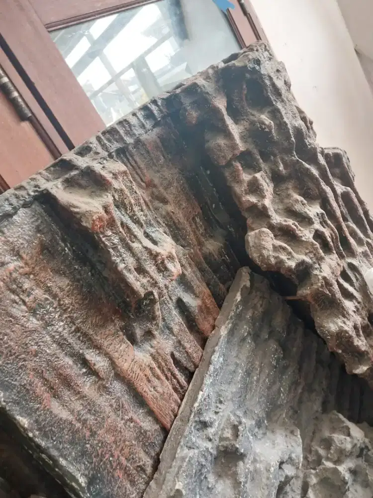 Aquarium Aksesoris Relief 3D real