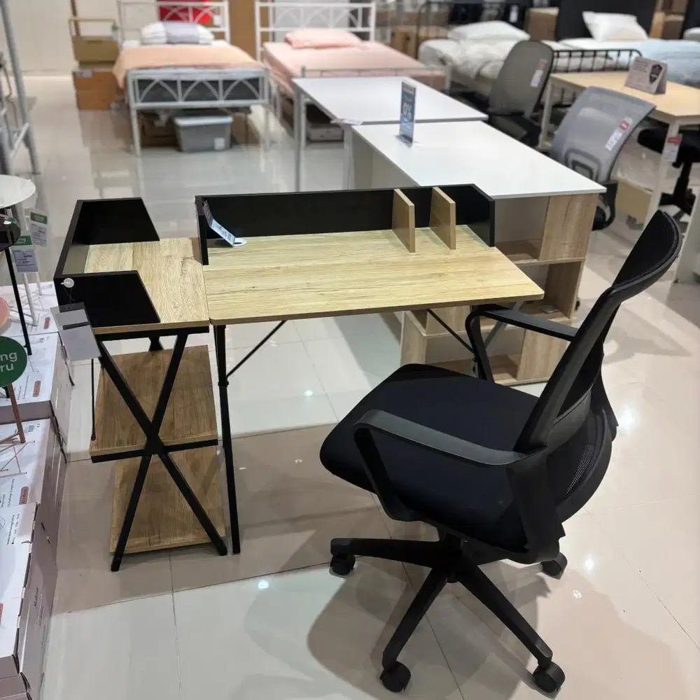 jual baru set meja kerja minimalis by selma