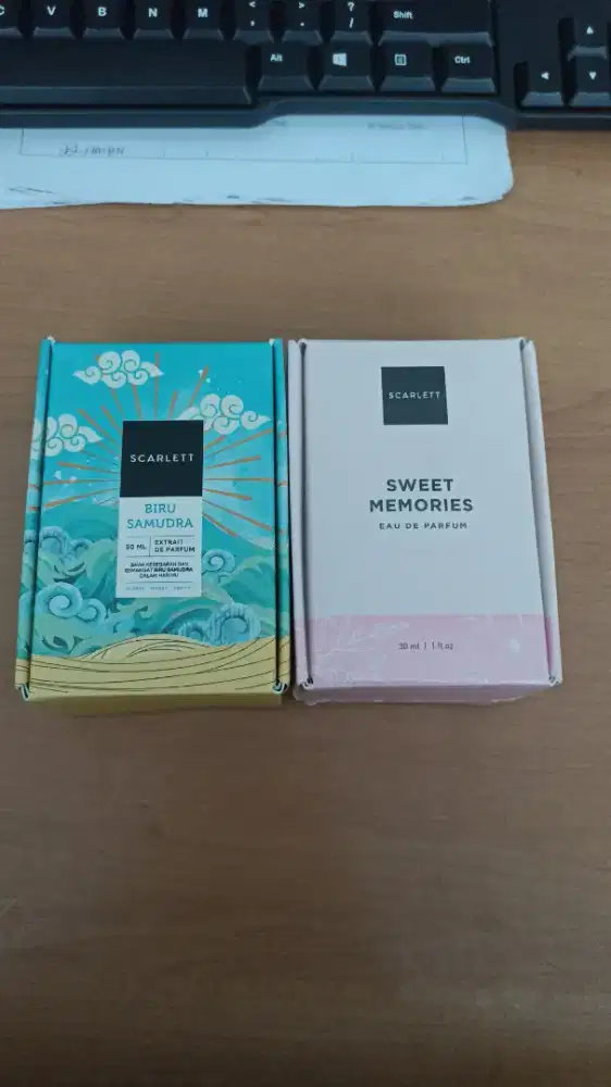 PARFUM SCARLETT BIRU SAMUDRA & SWEET MEMORIES