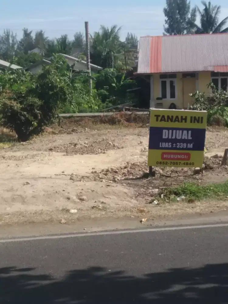 Dijual tanah kapling toko 3 pintu