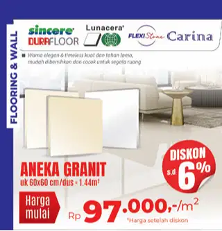 Aneka Granit 60x60cm=1.44m2