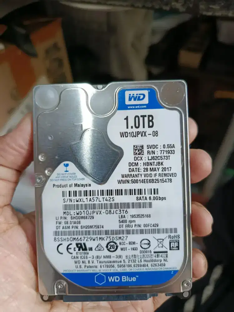 HDD WD blue 2,5  1Tera.