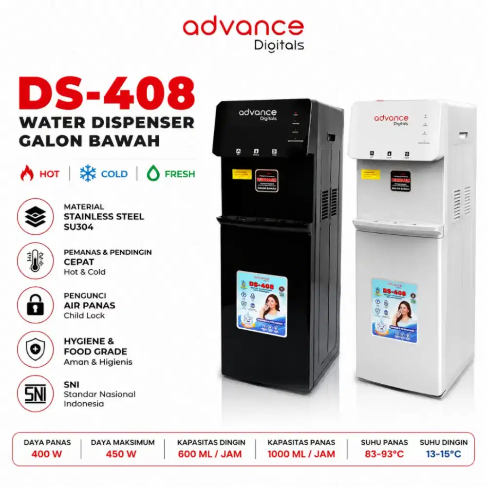 Dispenser Advance DS-408 Galon Bawah