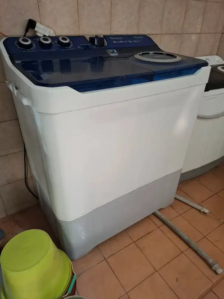 DIJUAL MESIN CUCI 2 TABUNG 14 KG SHARP ES-T1490WA-BL