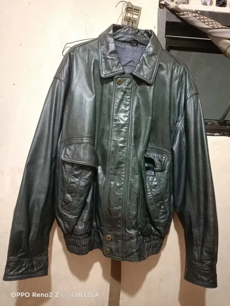 Jaket kulit asli