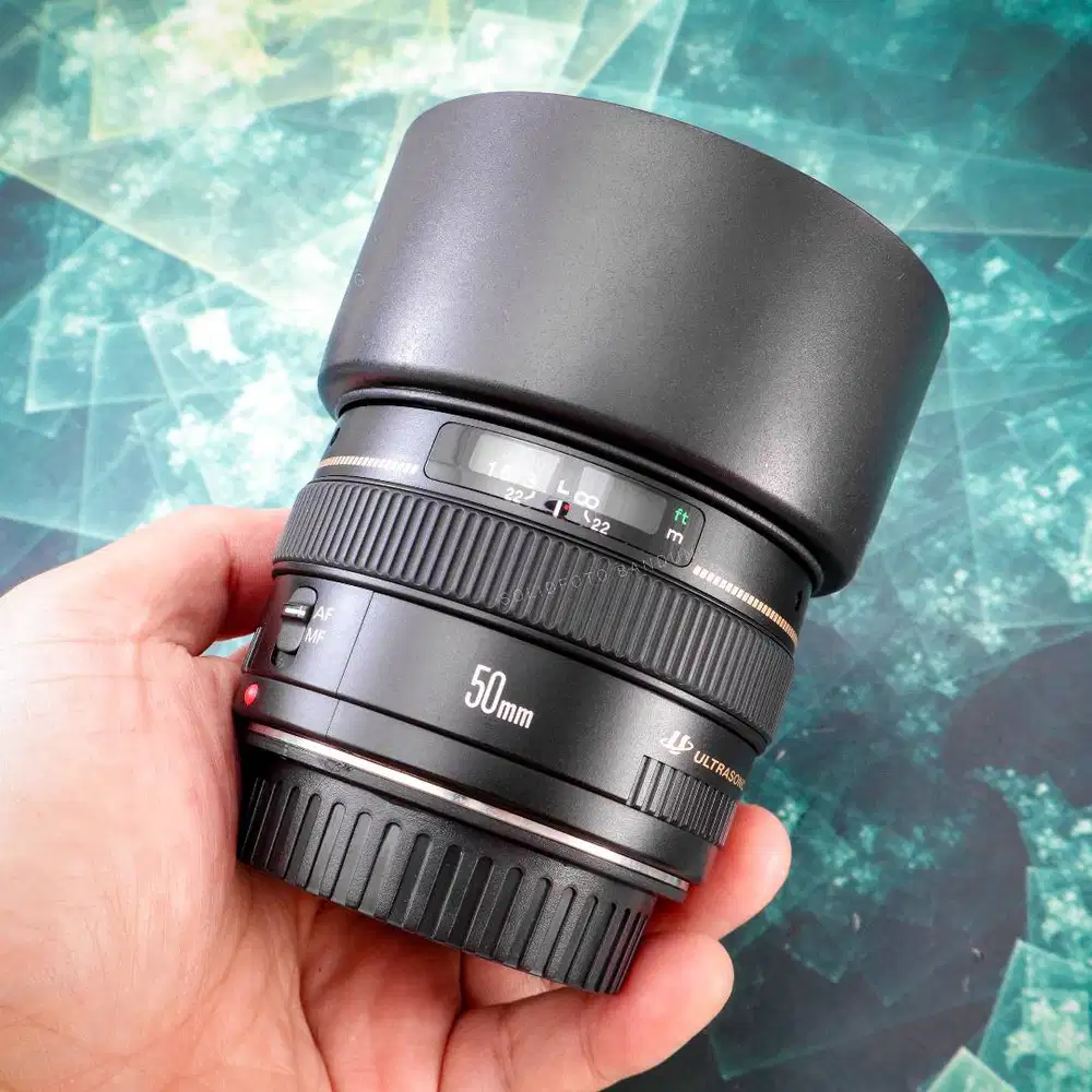 Canon 50mm F1.4 USM. Fullset Like New. bonus hood