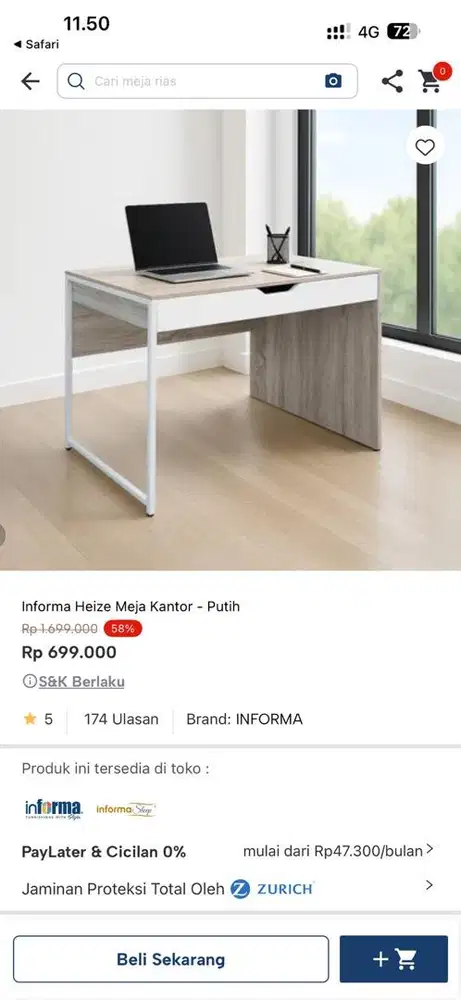 Meja kantor informa