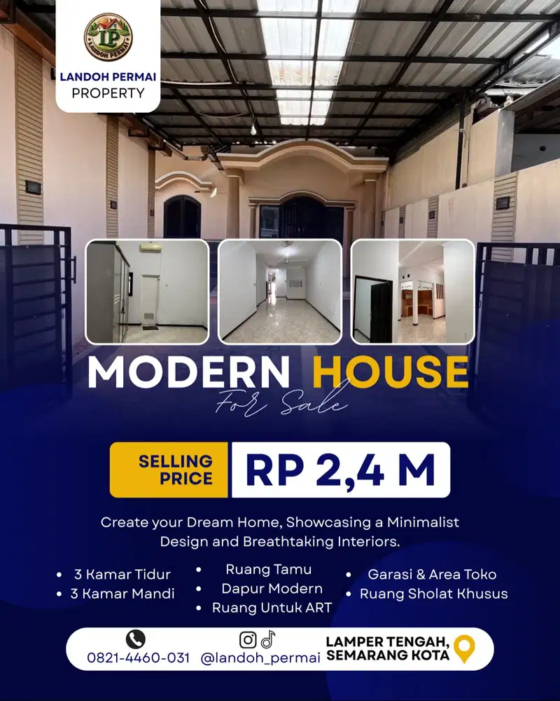 FOR SALE - RUMAH HUNIAN PREMIUM - AREA LAMPER - SEMARANG - JAWA TENGAH