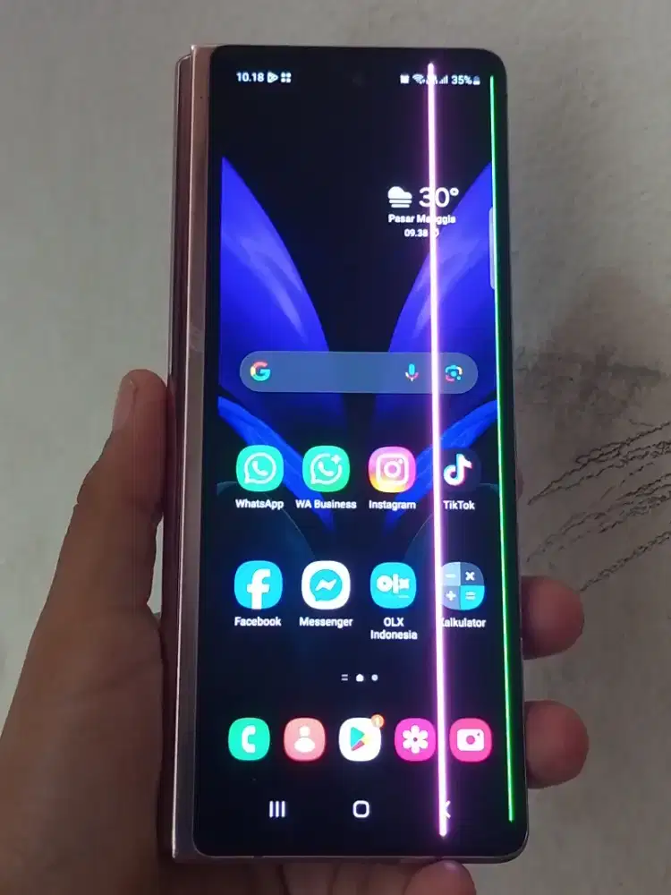 Samsung Z Fold2,Ram 12/256(Hp Ori,Minus Garis+Bacdoor Retak Ky Dipoto)