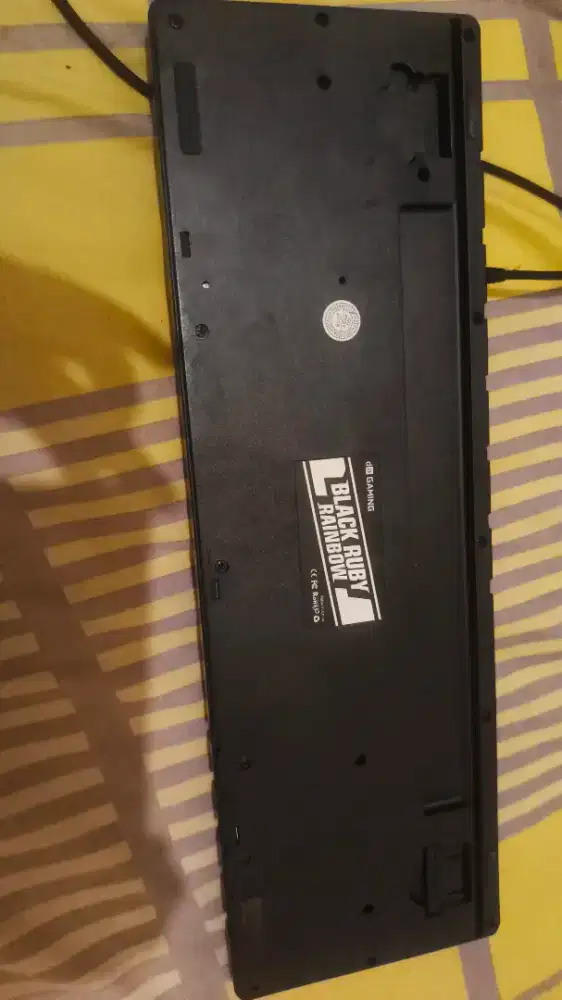 Judul: 
Keyboard da gaming black ruby rainbow