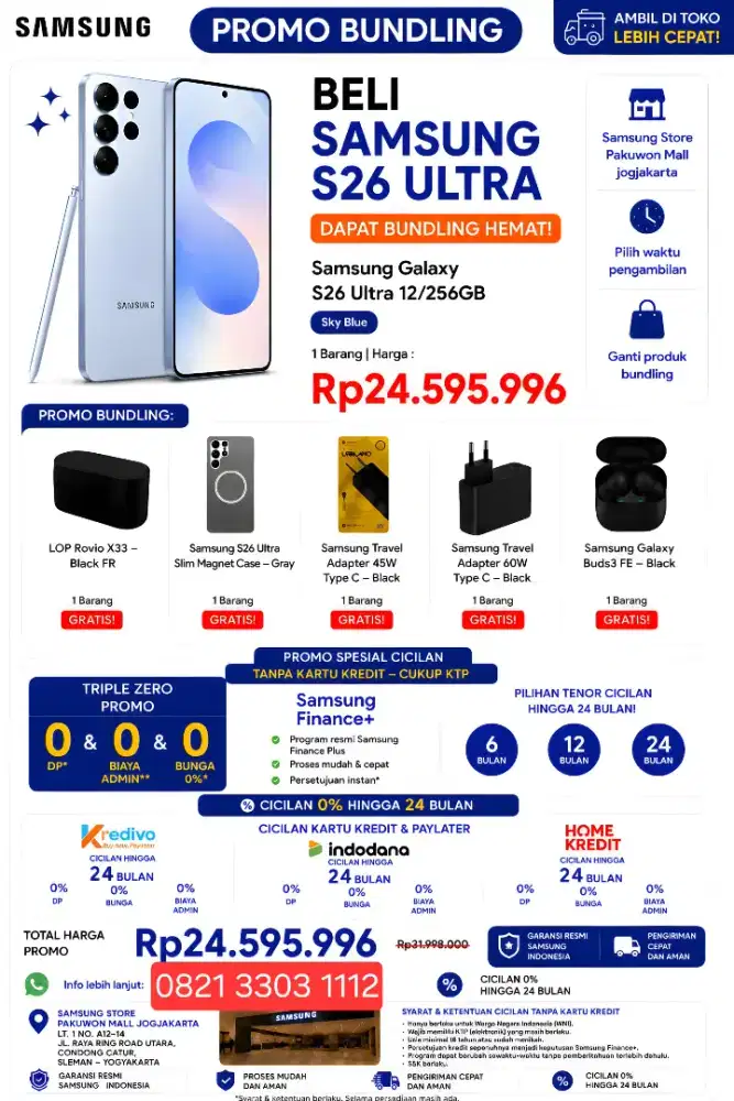 Samsung Galaxy S26 Ultra Free gift senilai 3juta