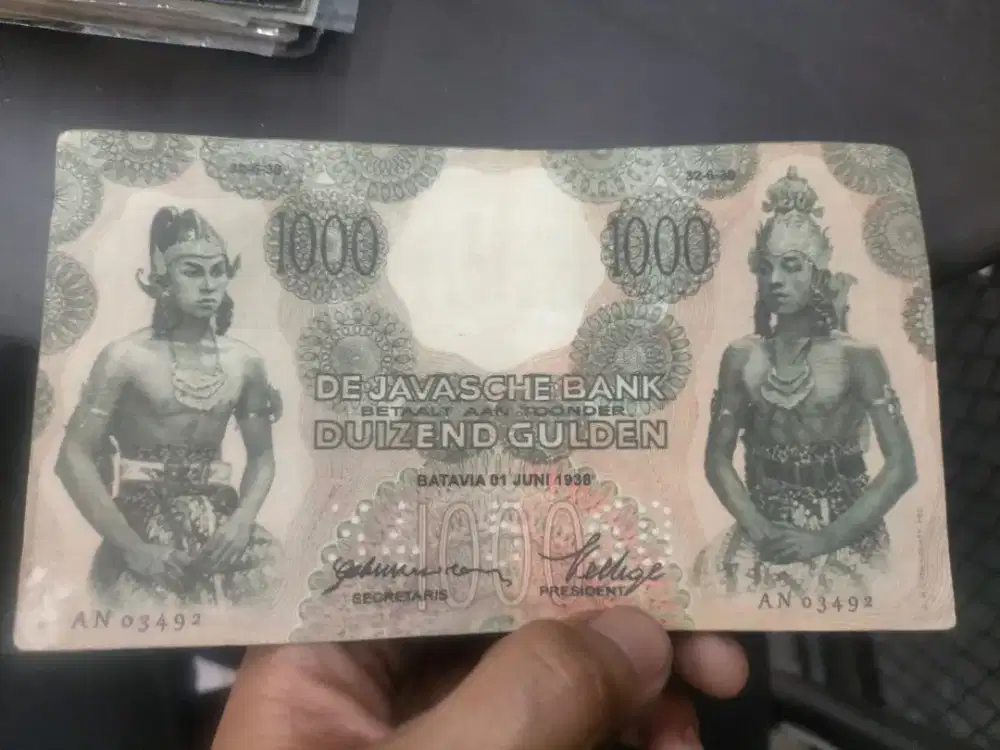 Uang kuno 1000 gulden