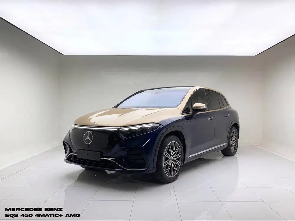 MERCEDES BENZ EQS 450 4MATIC+ AMG 2023 WHITE ON BLACK