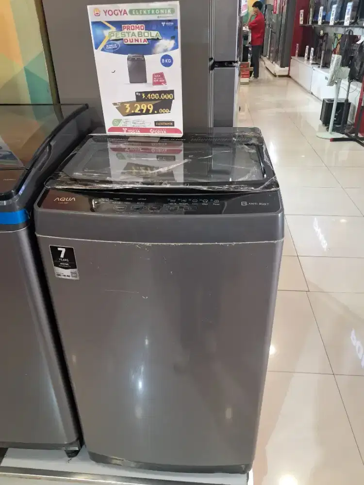 MESIN CUCI AQUA TOP LOADING AQW 800F KAPASITAS 8KG