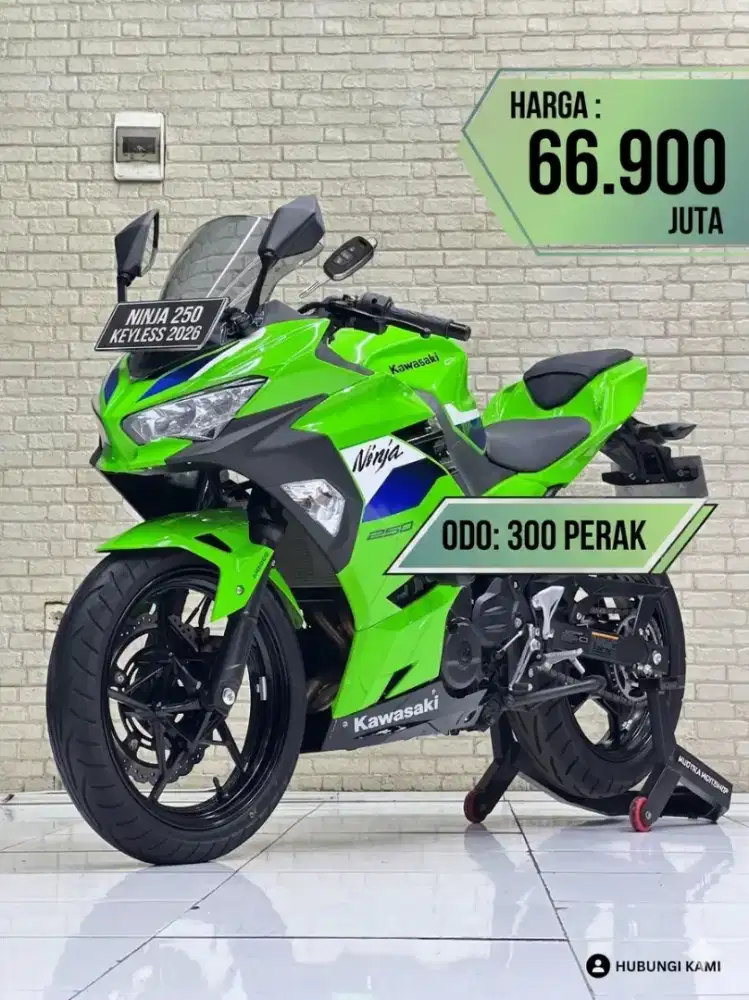 Odo 300 Perak Istimewa!!Kawasaki Ninja 250 ABS Keyles 2026-Mustika