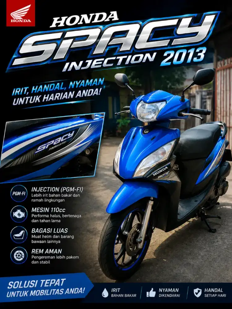 Honda Spacy Injection 2013 Siap Pakai Harian