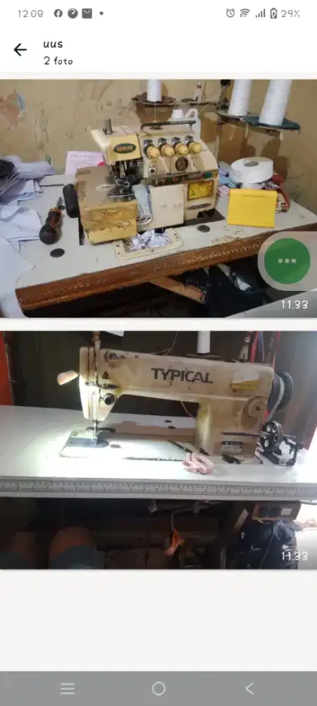 Dijual mesin jahit sama mesin obras benang 4