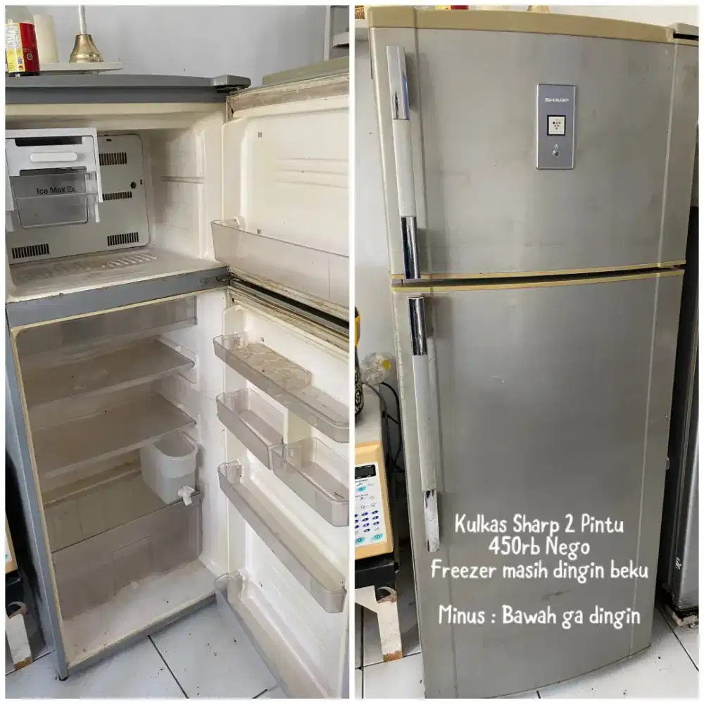 Kulkas Sharp 2 pintu