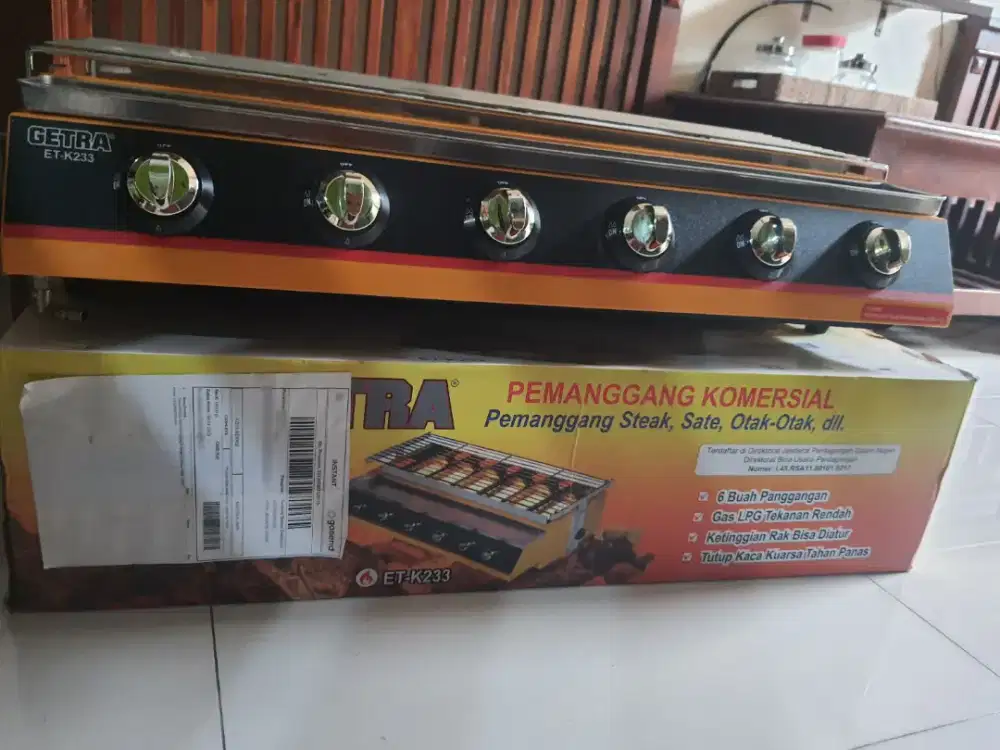 Pemanggang Sosis, Sate, Otak2 dll 6 Tungku