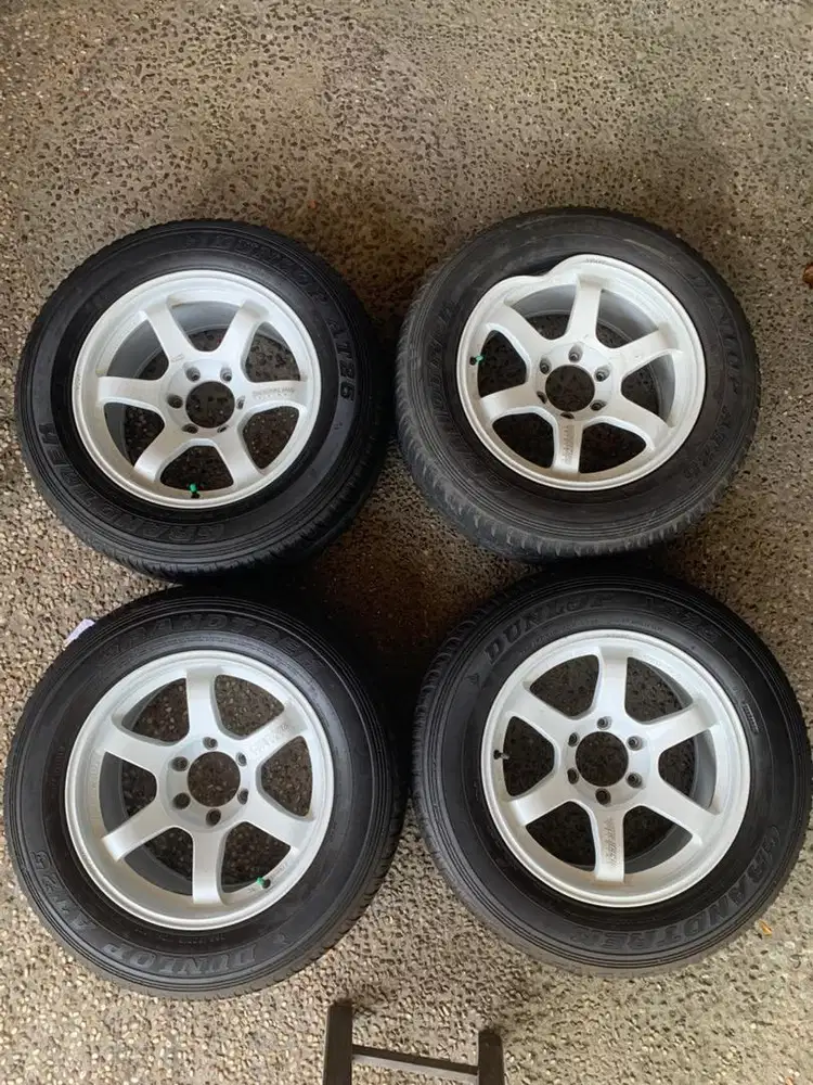 JUAL VELG TE37 R18 EX PAJERO