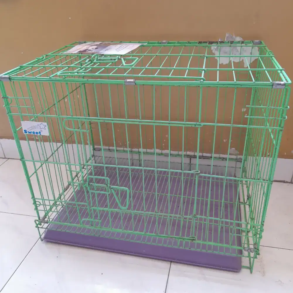 sangkar kandang besi kuat kucing anjing
