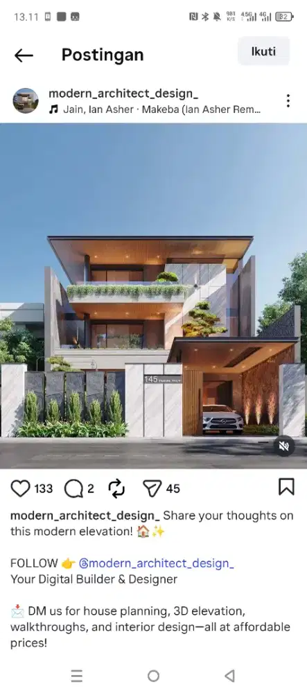 Arsitek GARDEN jasa taman modern Cipondoh