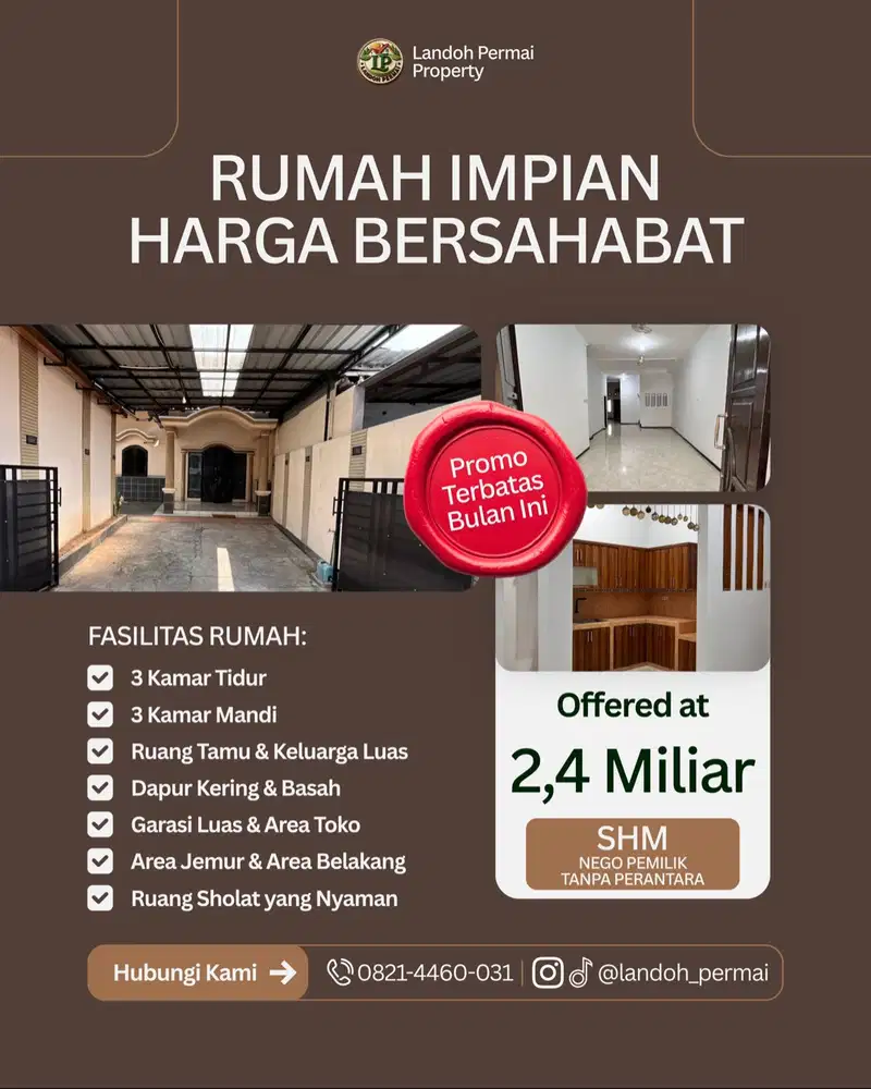 FOR SALE - RUMAH HUNIAN PREMIUM - AREA LAMPER - SEMARANG - JAWA TENGAH
