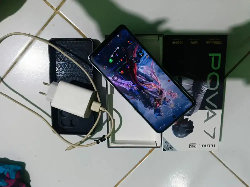 Tecno pova7 4g bekas pemakaian pribadi